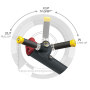 Подтягивание, отжимание с помощью, на прямых ногах. Гравитрон HOIST ROC-IT RS-1700 черный