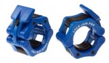 Замок олимпийский со стопорным фиксатором (пара) Body-Solid Lock-Jaw PRO (синий)