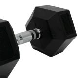 Набор гексагональных обрезиненных гантелей BRONZE GYM 27,5-50 кг - 10 пар, шаг 2,5 кг