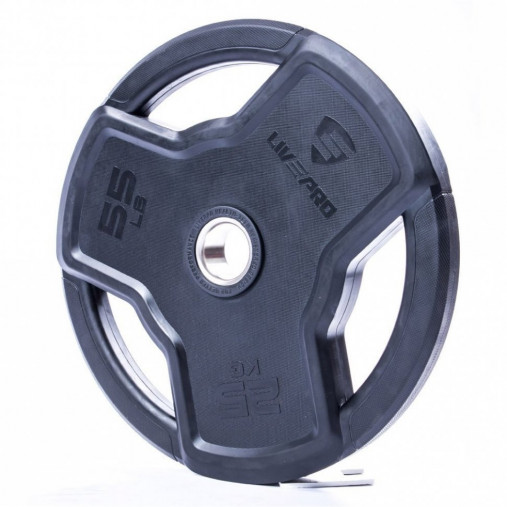Обрезиненный диск LIVEPRO Premium Rubber 1,25 кг, черный
